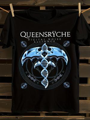 Queensryche DNA Graphic T-Shirt Mens Tshirt Womens Tshirts with Letters Print Short Sleeves T-Shirt Casual Street Tee Shirt Top