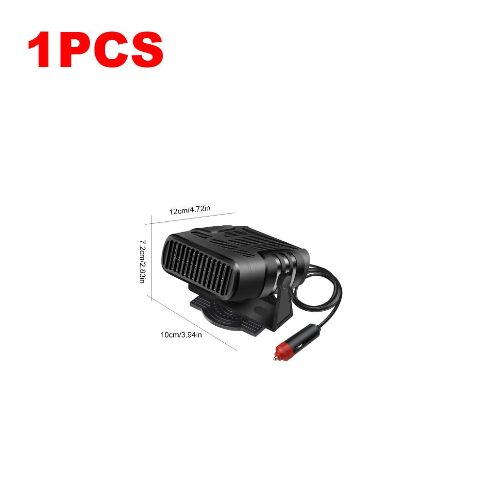 12V 4in1 Car Heater Fast Heating 360 Rotation Windshield Defroster Defogger Cooling Heating Fan Portable Auto Winter Accessories