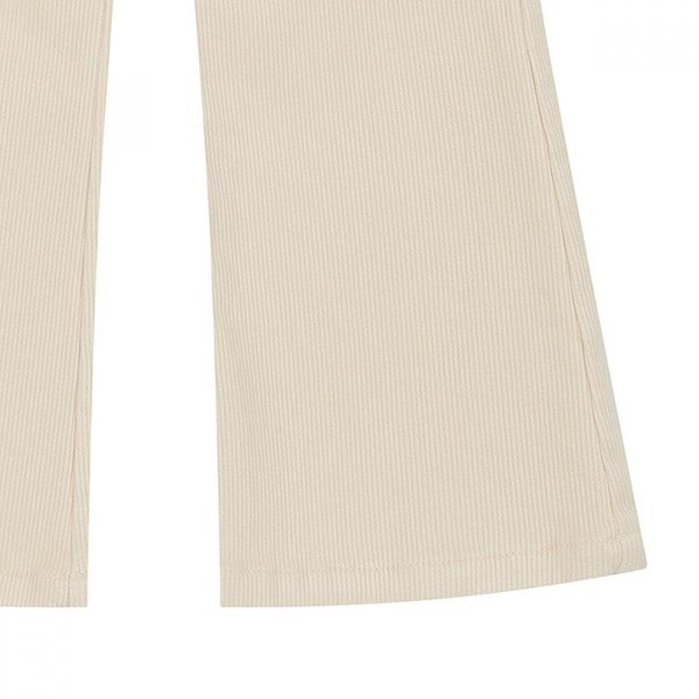 Tiffany Fleece Bootcut Pants Ivory T55kbp030