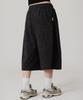 PEACE MAKER Pce Side Double Pleated Wide Bermuda Sweat Shorts (Leopard Print)