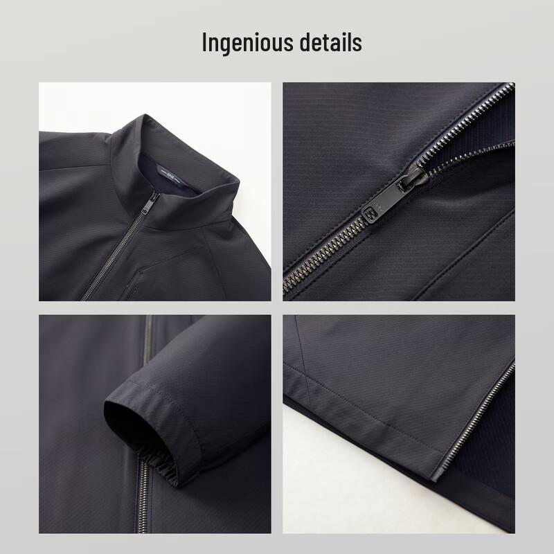 EMZ Men's Stand-Collar Casual Jacket