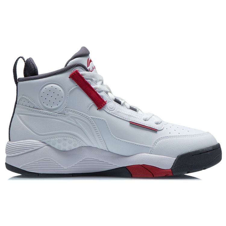 Li-Ning Comfortable Sports Shock Absorbing Non-Slip Wear-Resistant Breathable Lightweight High-Top Basketball Shoes Men Sneakers AGBR081-1
