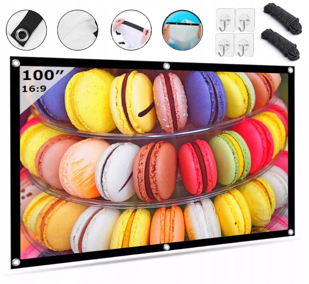 16:9 Az 100"" Fabric Projection Screen