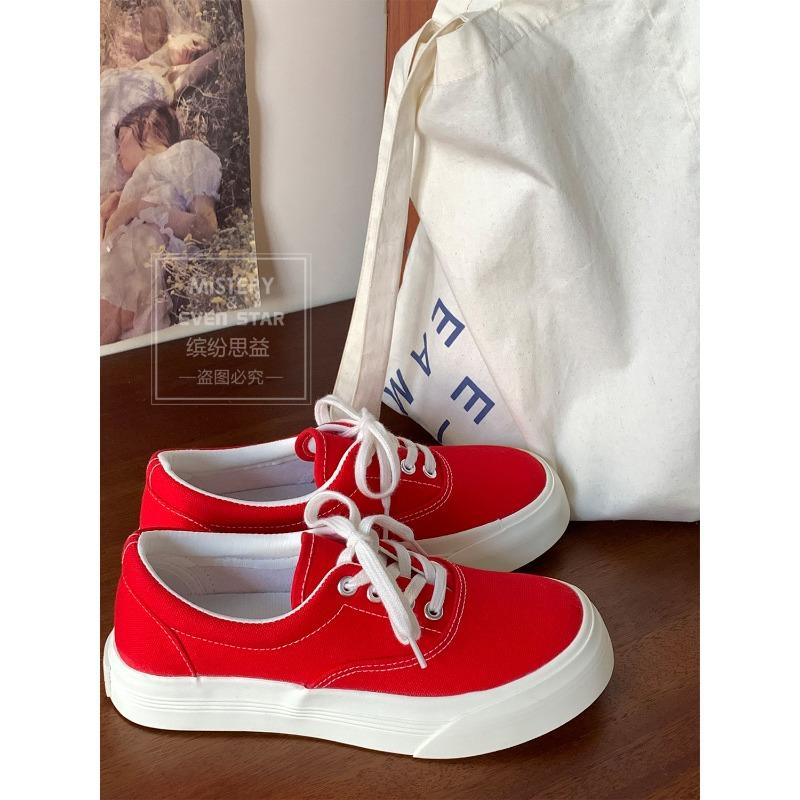 Platform canvas shoes female height-increasing student casual shoes Hanhan big head shoes 503