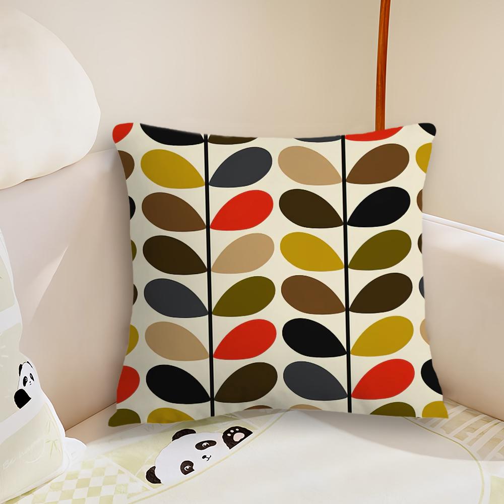Art OOrla Kiely Flower cushion cover Pillow Case Plush Fabric Soft Double Sided Print Sofa Cushion Cover Throw Pillow Covers