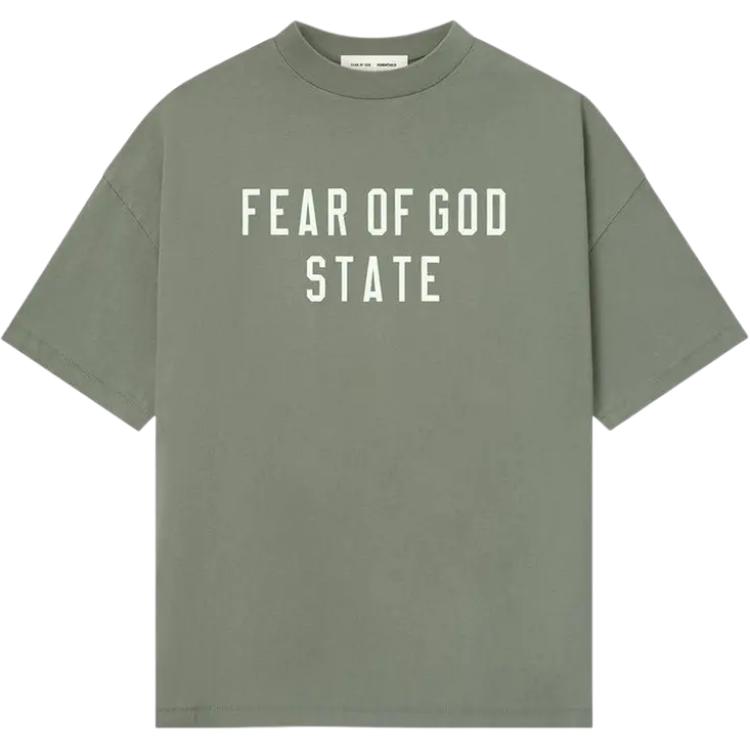 

Fear Of God Essentials FW25 Logo Print Crew Neck T-Shirt Men T-Shirts 125SP254477F-GREEN L