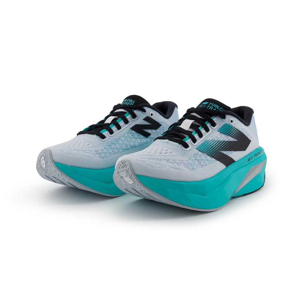 New Balance FuelCell SuperComp Trainer V3 White Cyber Jade Silver Metallic Women's