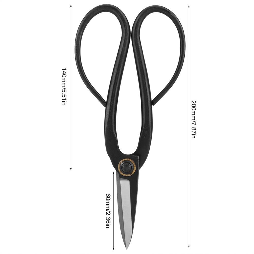 Professional Steel Bonsai Scissors Black Sharp Blades Pruning Shear Butterfly Handle Garden Cutter Indoor Plant