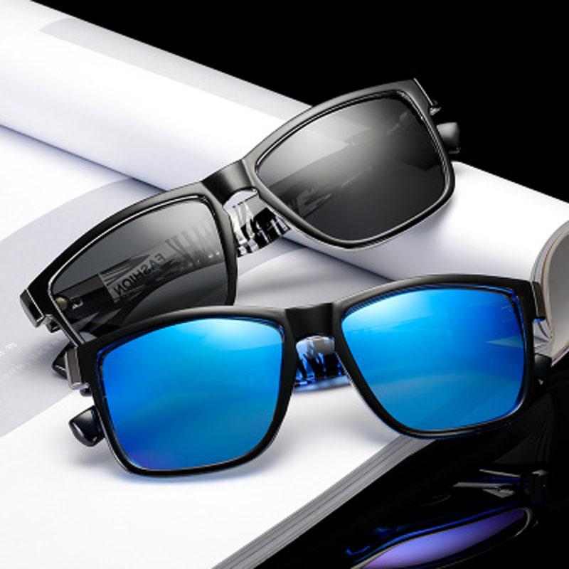 Camouflage Legs Polarized Square Sun Glasses Men High-end Fashion Sunglasses Real Person Csgo Male Eyeglasses