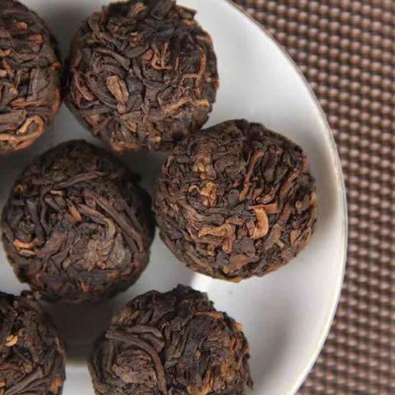 500g Yunnan Ripe Puerh Tea Dragon Ball Pu-erh Cooked Tea Iceland Pu'er Black Tea