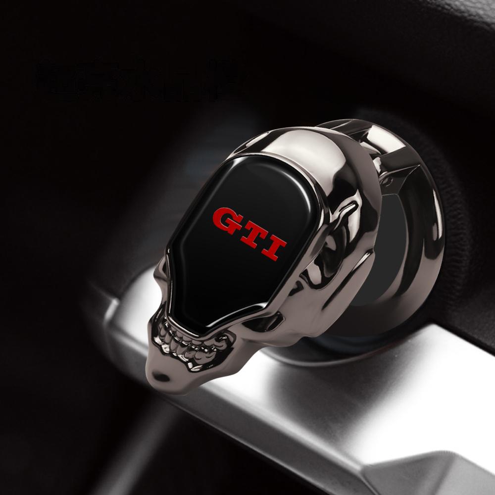 Car Engine Start Stop Button Protection Cover Sticker For Volkswagen VW Golf MTM Polo Blue 4 Motion Passat Scirocco Beetle Jetta