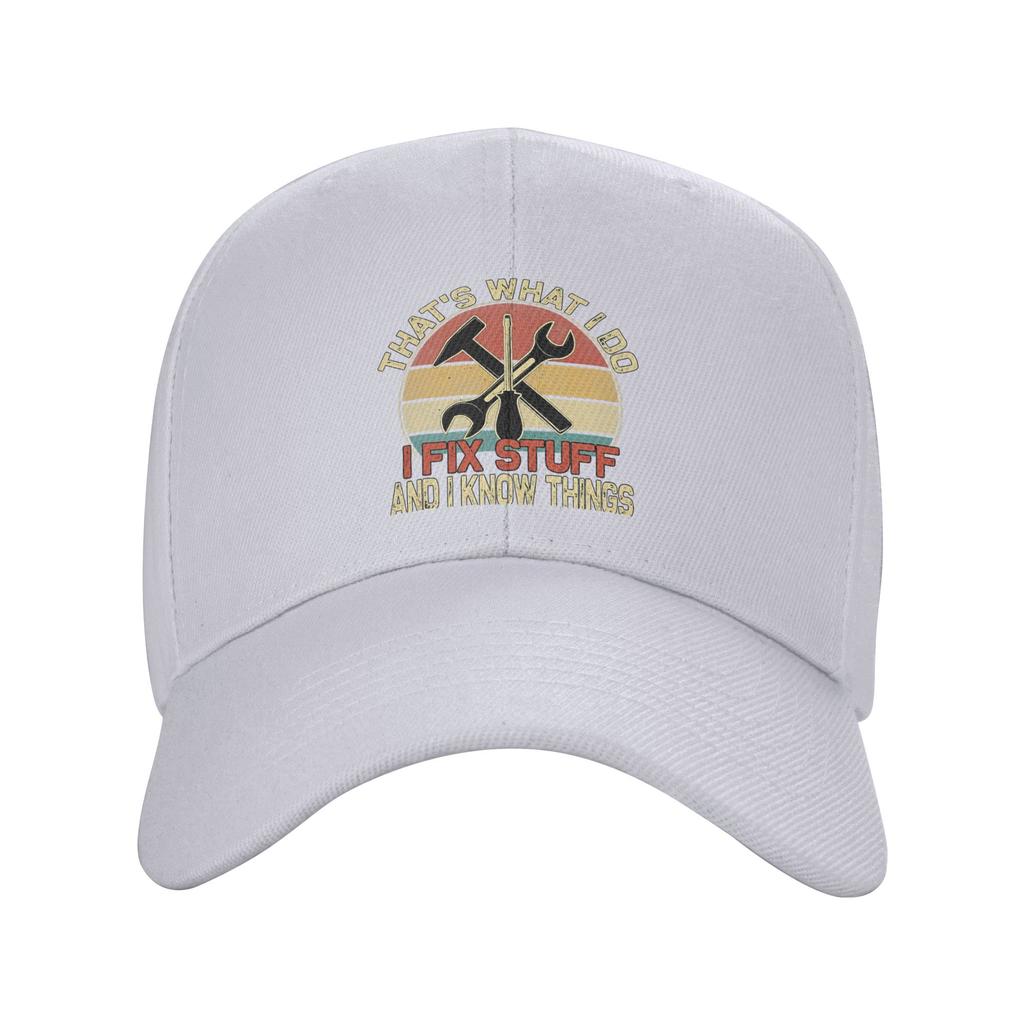 Thats What I Do I Fix Stuff And I Know Things Baseball Cap  Kpop Rock Sun Visor Hip Hop Hats Men Women y2k Cool Baseball Caps