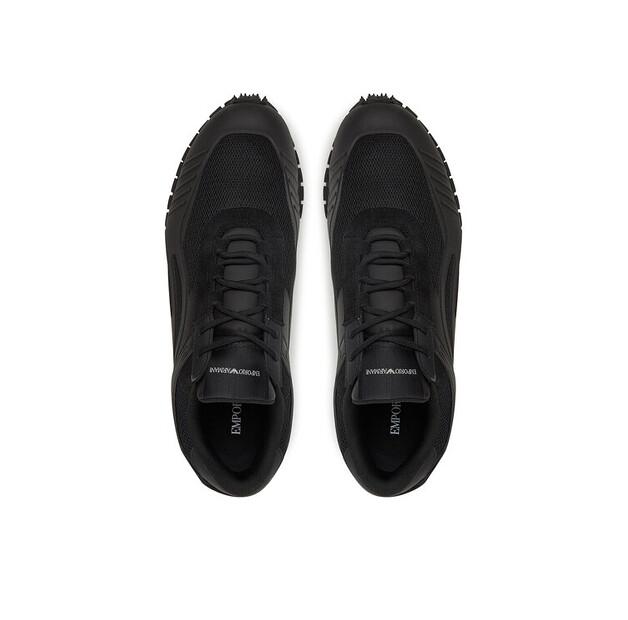Мужские кроссовки Emporio Armani X4x699 xr359 n214 чёрные