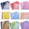 Cotton Fabric 7Pcs Sewing Stylish Soft Plain Cloth Floral Small Piece of DIY Accessory for Handmade Bags Handkerchief Arts Crafts