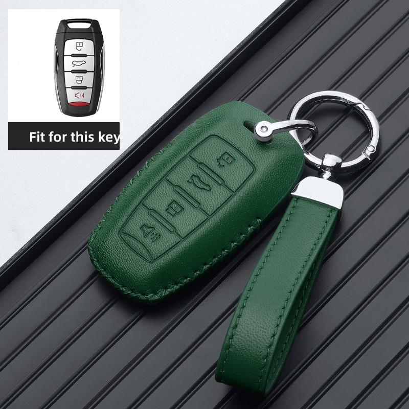 Leather Car Key Case Remote Cover Shell Holder Prorector Fob For GWM Haval New H6 HEV PHEV Jolion S Dargo H9 H2 Hover F7x 2025