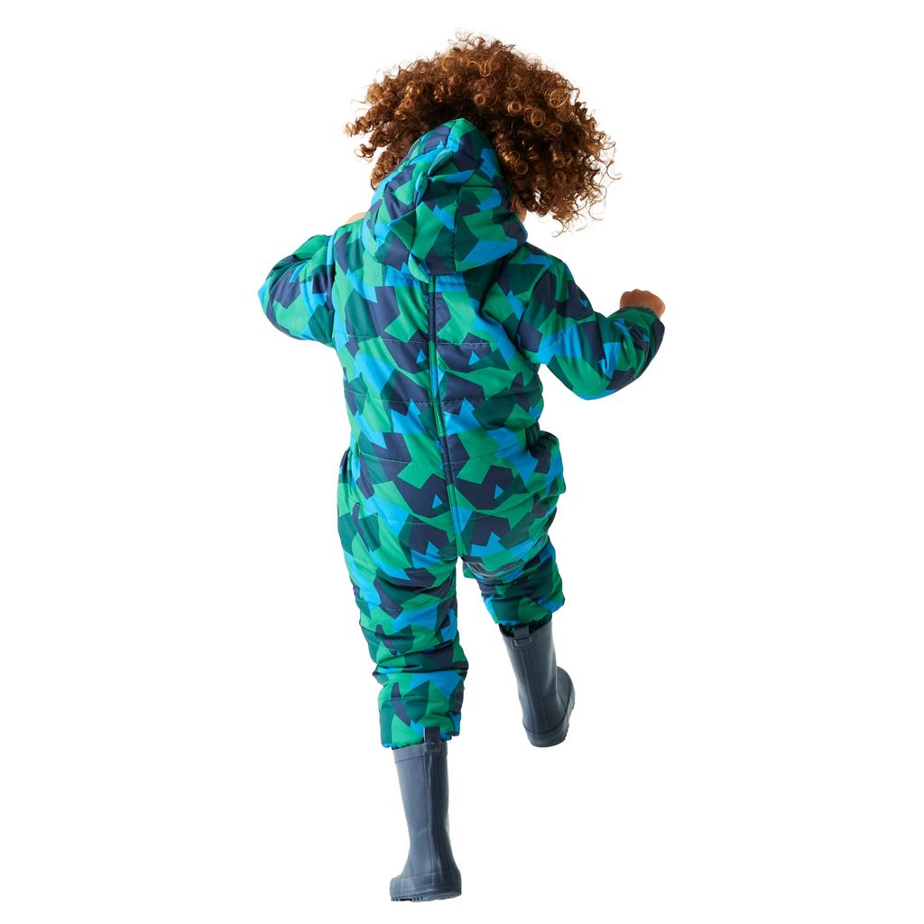 Regatta Childrens/Kids Penrose Geo Camo Puddle Suit