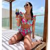 European and American popular bikini sexy high waist split swimsuit beach vacation skirt suit women