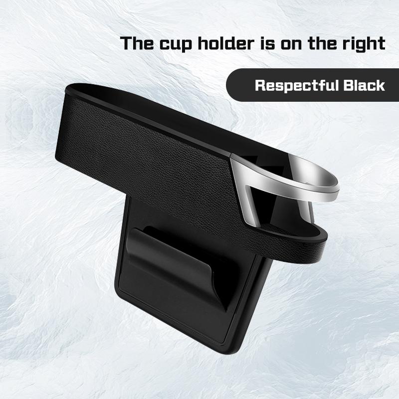 

For Porsche Cayenne Panamera Macan 718 Taycan 911 981 970 Cayman Car Seat Gap Organizer Storage Box Phone Cup Holder Accessories Right 1pc black