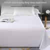 Pure White Cotton Duvet Cover Set for Hotel or B&B - Includes Fitted Sheet, Bath Mat, and Options for Three or Four Pieces