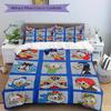 3pcs Donald Duck & Friends Character Printed Quilt Set Soft and Comfortable Quilt Cover for Bedroom, Guest Room Bedding Set