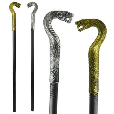 Halloween Snake Staff Egyptian Walking Stick Cane Halloween Party Pimp Cane Prop