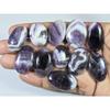 335Cts. Natural Amethyst Lace Agate Oval Cabochon Loose Gemstone 11 Pcs Lot C-804