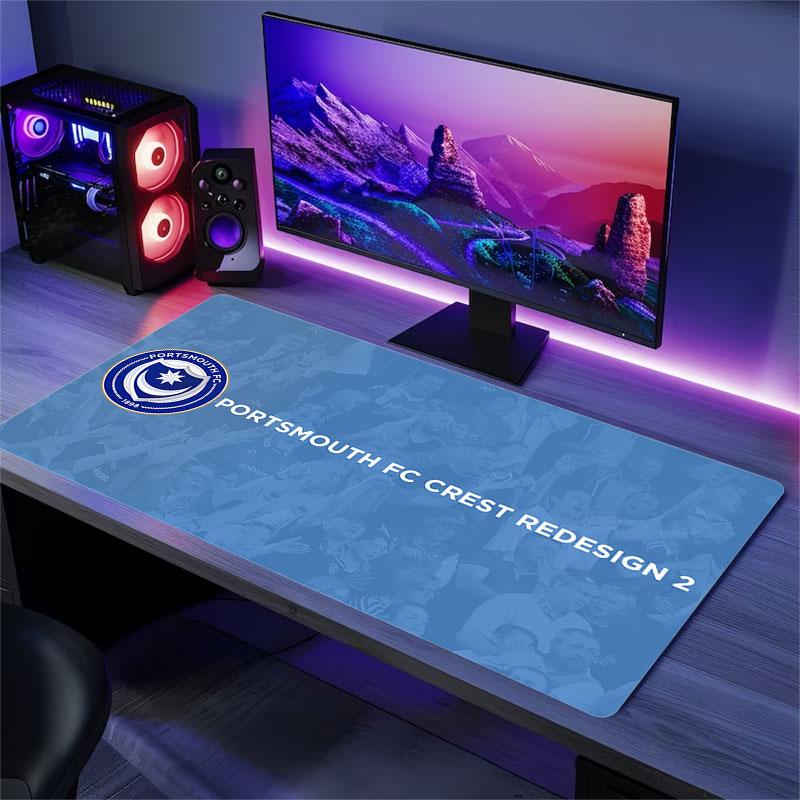 Portsmouth Mouse Pad, Large Gaming Desk Mat, Non-slip XXL Mousepad for Laptop & Tablet, Mini PC Playmat with Stitched Edges