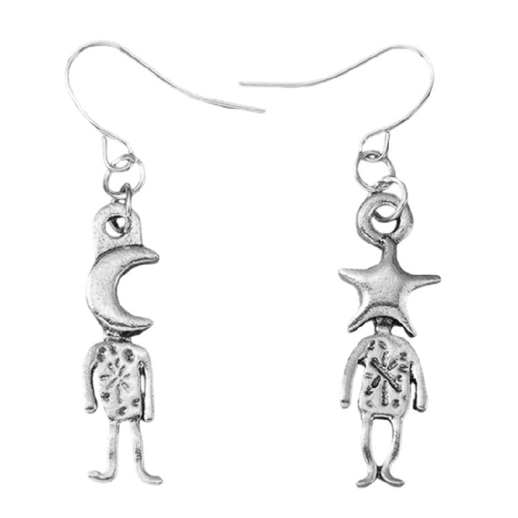 

Lightweight Earrings with Bohemian Moon Star Pendant Creative Design for Women Jewelry Ideal for Gifting Personal Use