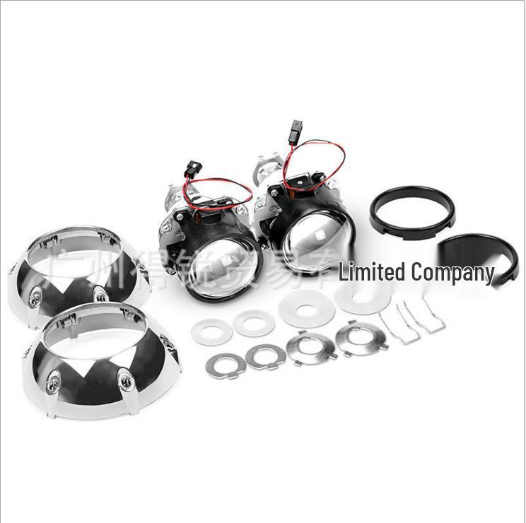 2.5" WST HID Bi-Xenon Projector Lens Headlight Kit for Cars & Motorcycles - High Brightness, Non-Destructive Refit.