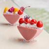 10Pcs Plastic Heart Shaped Dessert Cup Mini Tiramisu Cup Tableware Mousse Cup  Yogurt Tasting