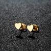 1 Pair Stainless Steel Earrings Trend Korean Sweet Heart Fashion Stud Earrings For Women Jewelry Party Friends Wedding Gifts NEW