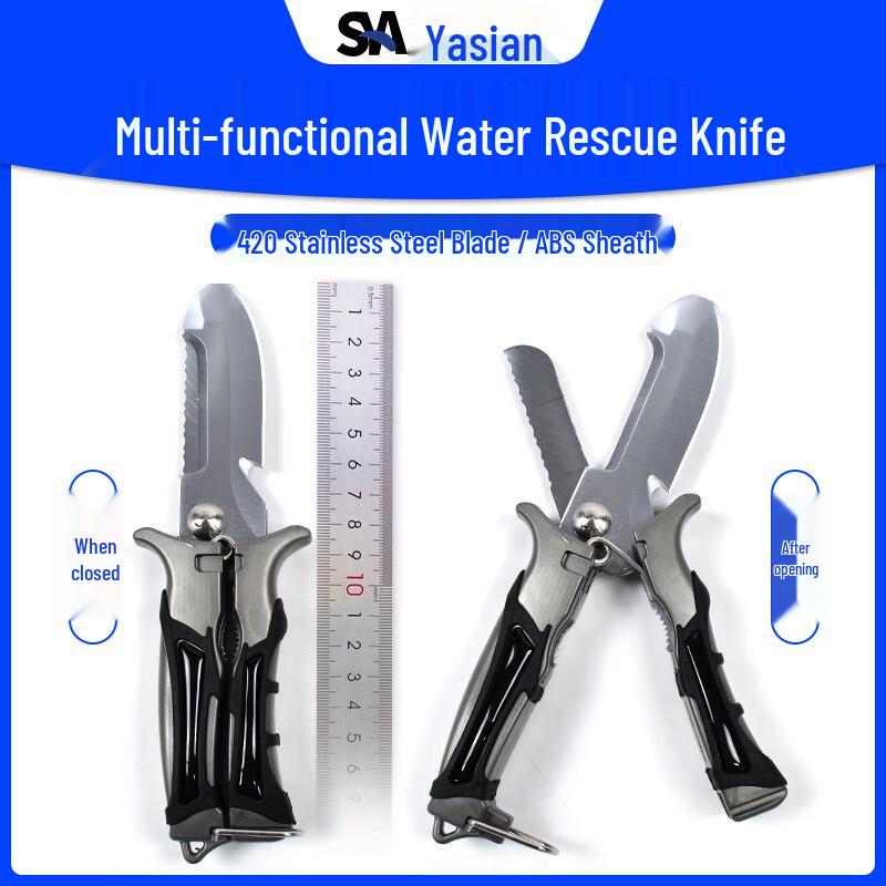 Multi-functional Water Rescue Rope Cutter & Scissors