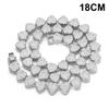 18-60Cm Hip Hop Heart Zircon Chain Bracelet Necklace Shiny   Rock Party Jewelry Gift