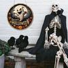 Halloween Front Door Decorations Decorative Door Hanging Pendant Vintage Scary Door Ornaments for Window Wall Decor