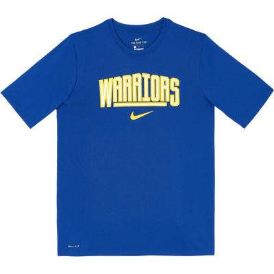 NBA Kollaboration Dri-Fit T-Shirt Golden State Warriors Team Logo Sport Schnelltrocknend Basketball Kurzarm Kinder Oberteile 3Z2B7BBW5-WAR