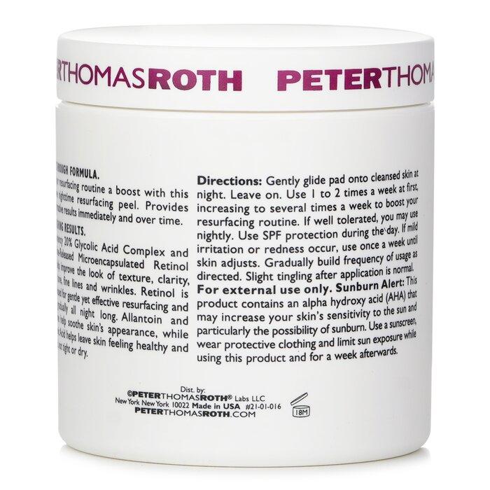 PETER THOMAS ROTH Glycolic Retinol Resurfacing Peel Pads for a Gentler Look