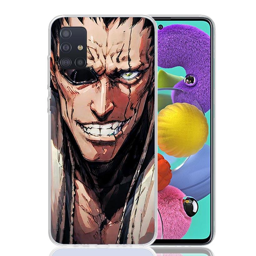 Zaraki Kenpachi Bleach Phone Case For Samsung Galaxy A52 A32 A22 A12 A02S A50S A30S A51 A31 AA71 Note 20 Ultra 10 S10 Plus Galax