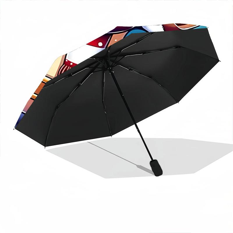 1pc Squirtle's Winter Wonderland Adventure Pattern Cartoon Practical Umbrella, Fashionable, Personalized, High-Value Folding Umbrella, a Must-Have for