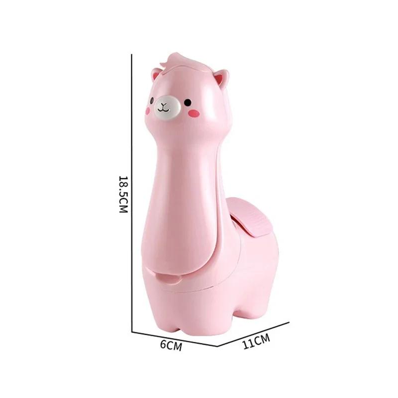 Foldable Alpaca Pen Holder Lamp USB Rechargeable Cute Night Light Mini Desk Light for Kids Students Reading Creative Lighting