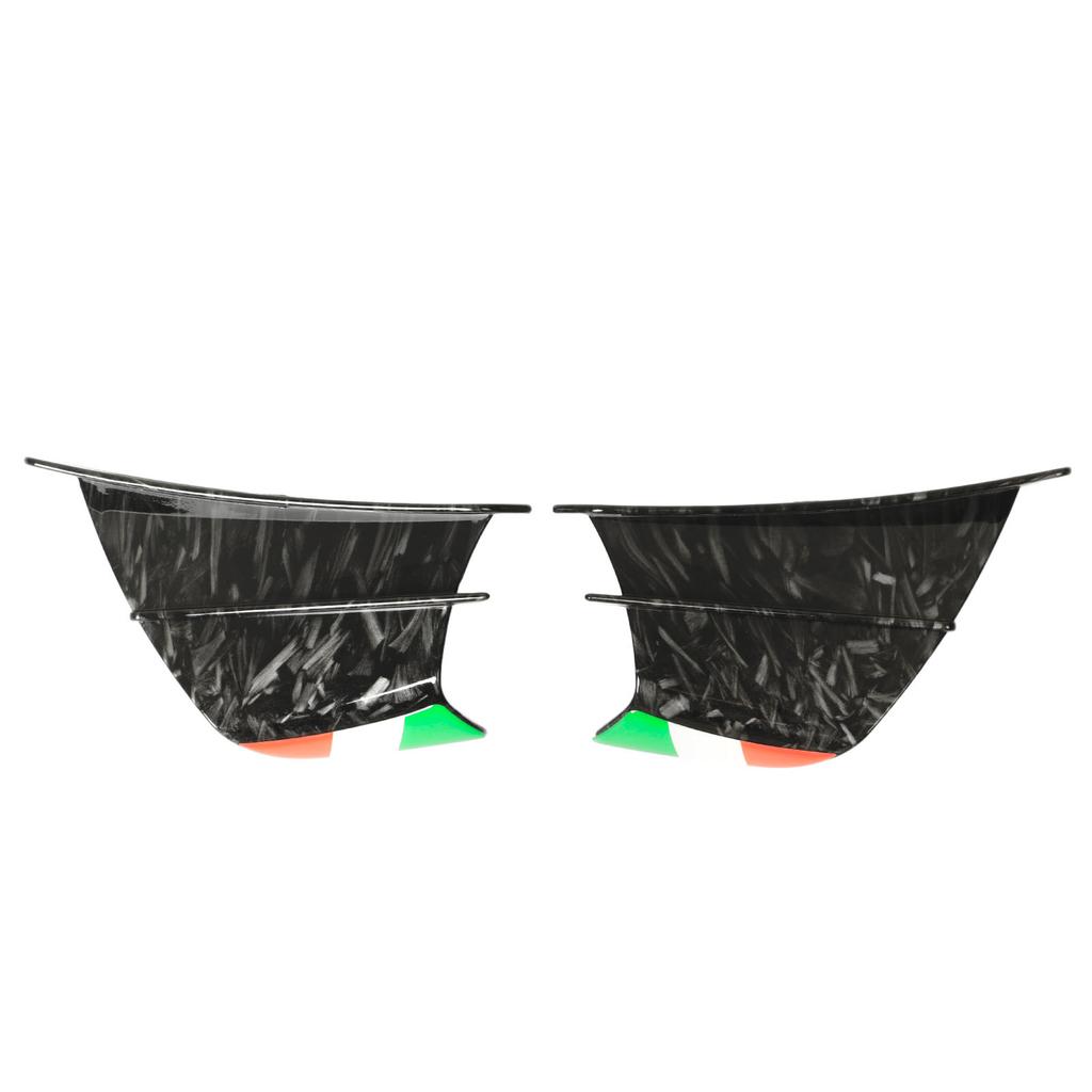 2PCs Motorcycle Wing Side Spoiler Fairings Winglets Fit for NINJA 400 250 Z900 Z1000 Bright Marble