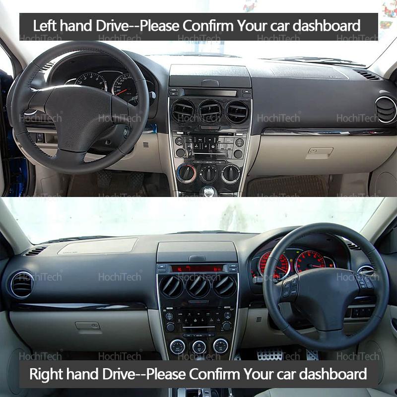 Dashboard Cover Protective Pad Dash Board Sunshade Carpet Anti-UV Dashmat for Mazda 6 GG1 MPS Atenza 6 Mazdaspeed 2002-2007