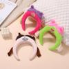 Long Hair Plush Headband Three-Dimensional Funny Hairband Cute Ugly Doll Hair Hoop  Lady
