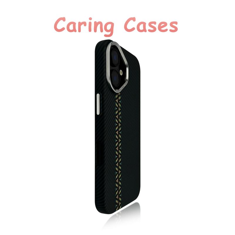 For iPhone 17 Pro Max Case Black Carbon Fiber Texture Matte Business Luxury Hard Shell Compatible with iPhone 16 15 14 13 12