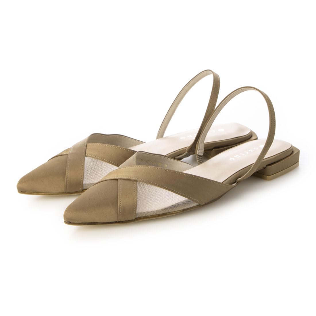 Женские бежевые маленькие туфли-лодочки Carino CATT44084