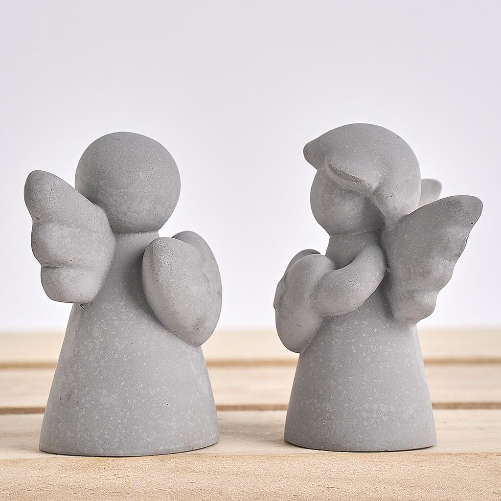 Heart Wings Angel Silicone Scented Candle Mold DIY Girl Sculpture Gypsum Home Decor Handmade Human Resin Mold for Birthday Gifts
