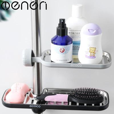 MENGNI Portaoggetti drenabile per rubinetto per bagno, mensola per doccia domestica, portasapone in acciaio inossidabile, organizer, accessori per il bagno