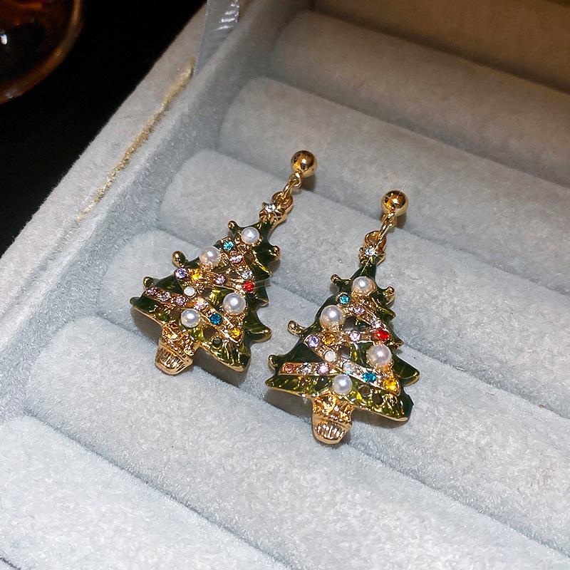 Hochwertige Silbernadel Zirkon Blume Fransenohrringe Europäische und Amerikanische Leichter Luxus Temperament Ohrringe Retro Nischenohrringe