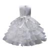 Little Girl's Gown Dresses Ruffle Dress Skirt Children Bow Dress
