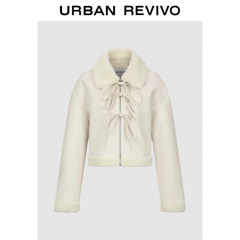 

Женское повседневное короткое пальто UR с меховым воротником M