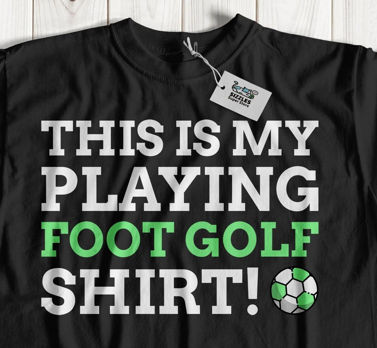 

Unisex Funny Foot Golf T-Shirt Kick Footie & Football Golfing Tees 2XL